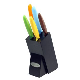 Oceanstar KS1217 6-Piece Non-Stick Coating knife set with Block, Elegant Black Oceanstar KS1217 6-Piece Non-Stick Coating knife set with Block, Elegant Black
