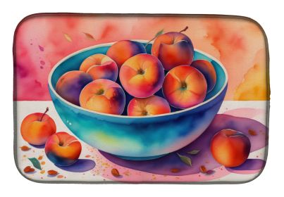 Colorful Peaches Dish Drying Mat Absorbent Dish Drying Mat Pad for Kitchen Counter Dish Drainer Mat for Countertop, 14 x 21", Multicolor Colorful Peaches Dish Drying Mat Absorbent Dish Drying Mat Pad for Kitchen Counter Dish Drainer Mat for Countertop, 14 x 21", Multicolor